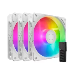   Cooler Master SickleFlow Edge 120 ARGB 3-pack Fan Kit White Edition