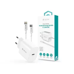   Devia ST109568 Smart Series 30W GaN PD+QC Type-C/Lightning Cable Black