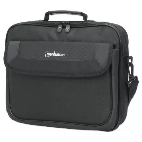 Manhattan Cambridge Clamshell Laptop Bag 14,1" Black