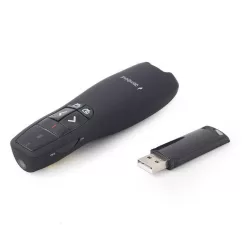 Gembird WP-L-12 Wireless Presenter Red Laser Black