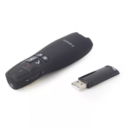 Gembird WP-L-12 Wireless Presenter Red Laser Black