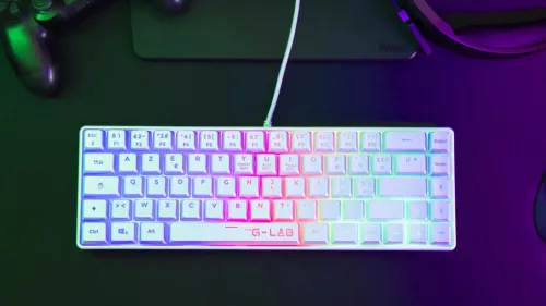 The G-Lab Keyz Hydrogen Keyboard White HU