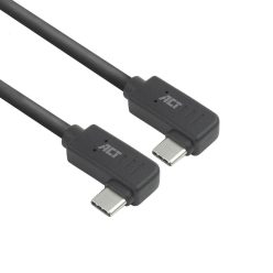   ACT USB 3.0 60W USB Type-C (left/right angled) to USB Type-C (left/right angled) Cable 0,5m Black
