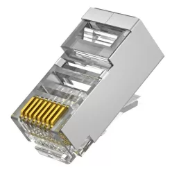   Nestron Árnyékolt RJ45 csatlakozó; Cat6; fali és patch kábelekhez; 10 db/csomag