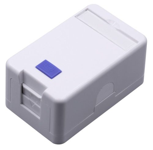 Nestron Keystone fali aljzat, felületre szerelhető; 1 portos; árnyékolatlan; 90°/180° keystone kompatibilis