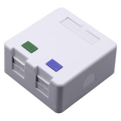   Nestron Keystone fali aljzat, felületre szerelhető; 2 portos; árnyékolatlan; 90°/180° keystone kompatibilis