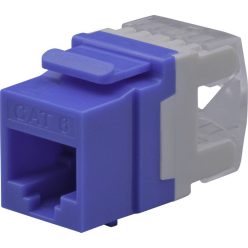   Nestron Keystone UTP csatlakozó; Cat6; 180°; dual IDC (Krone/110); kék