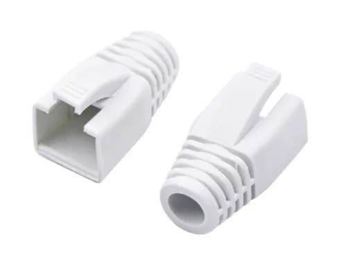 Nestron Törésgátló RJ45 csatlakozóhoz; 100 db/csomag; fehér