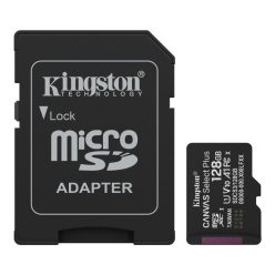   Kingston 128GB microSDXC Canvas Select Plus Gen3 Class 10 UHS-1 A1 V10 + adapterrel