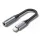 Vention Cotton Braided Lightning Male to 3,5mm Earphone Jack Adapter Aluminum Alloy Type