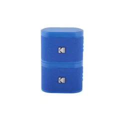   Kodak BRIXBL2 Soundbrix Mini Bluetooth Coloured Portable Two Speakers Blue