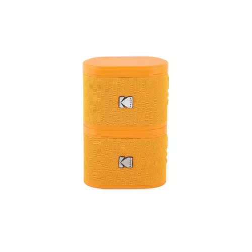 Kodak BRIXOR2 Soundbrix Mini Bluetooth Coloured Portable Two Speakers Orange