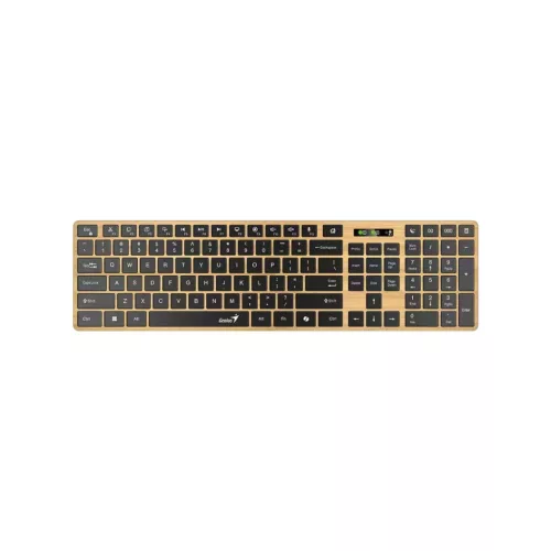 Genius SlimStar 7250BT Copilot Wireless Bluetooth Business Keyboard Pine Wood HU