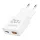 Logilink Dual-USB GaN charger 20W extra slim 1x USB-C (PD) 1x USB-A (QC) White