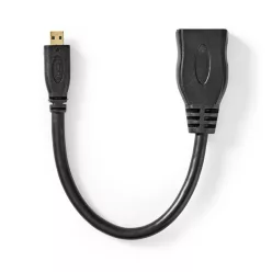 Nedis HDMI Micro Connector  HDMI Output 4K@30Hz 0,2m Black