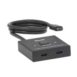 Club3D USB-C Bi-Directional Video + Data + PD Switch