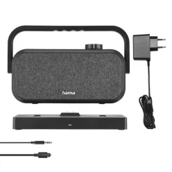   Hama Loudspeaker for TVs 2.4GHz Station + Bluetooth Portable Stereo Speaker Black