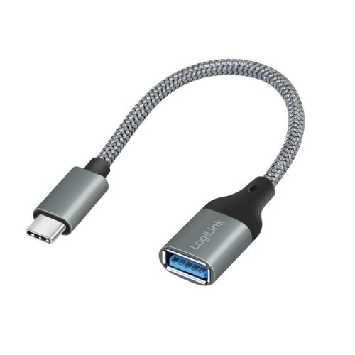 Logilink CU0106 USB 3.2 Gen1 Type-C adapter C/M to USB-A/F OTG 0,15m Dark Grey