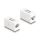 DeLock Adapter RJ45 jack to RJ45 jack Cat.6A UTP White