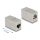 DeLock Adapter RJ45 jack to RJ45 jack Cat.6A metal