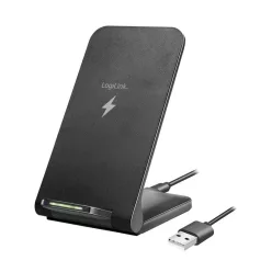   Logilink Smartphone stand with wireless charging function Black