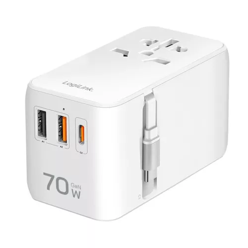 Logilink PA0357 Universal travel power supply White