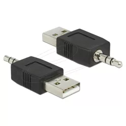   DeLock USB to Stereo Jack 3.5 mm Adapter for iPod Shuffle Black
