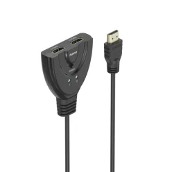 Hama 4K 2xHDMI Socket to 1xHDMI Plug Adapter Black