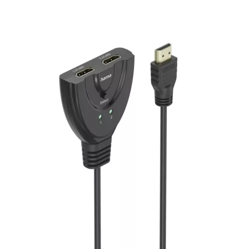 Hama 4K 2xHDMI Socket to 1xHDMI Plug Adapter Black