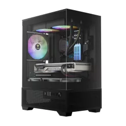 Gamdias Aura GC9M ELITE ARGB Tempered Glass Black
