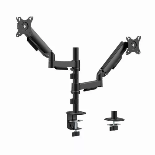Gembird MA-DA2P-02 Adjustable desk 2-display mounting arm 17”-32” Black