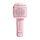 Denver KMS-30RO Bluetooth Karaoke Microphone Speaker with fluffy top Rose