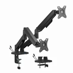   Gembird MA-DA2U-01 2-Display Mounting Arm with USB ports 17”-32” Black