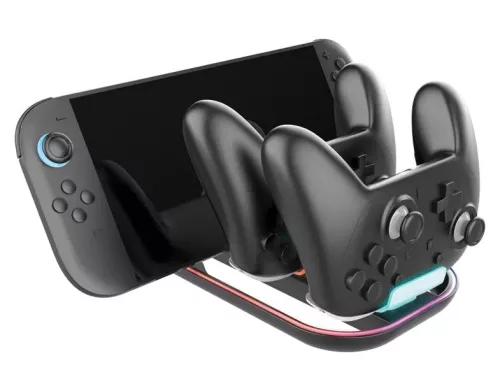 Nacon Triple Tridock RGB Charger for Nintendo Switch 2