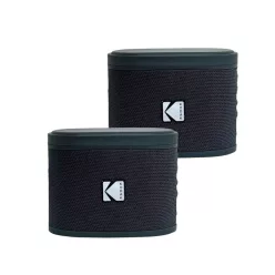   Kodak BRIXBK2 Soundbrix Mini Bluetooth Coloured Portable Two Speakers Black