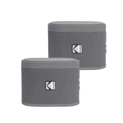  Kodak BRIXG2 Soundbrix Mini Bluetooth Coloured Portable Two Speakers Grey