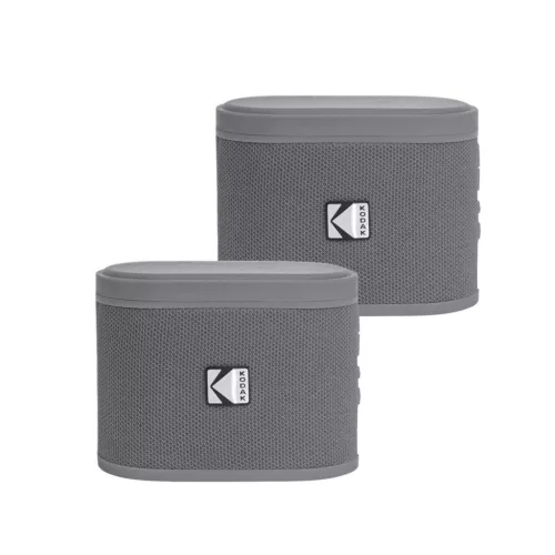 Kodak BRIXG2 Soundbrix Mini Bluetooth Coloured Portable Two Speakers Grey
