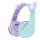 PowerLocus P2Kids Bluetooth Headset Teal/Purple Ears