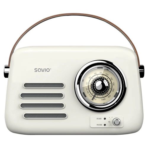 Savio RS-02 Portable Radio White