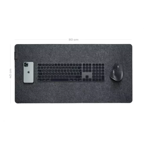 ARTIMO Desk Mat - Prémium filc Egérpad Dark Grey