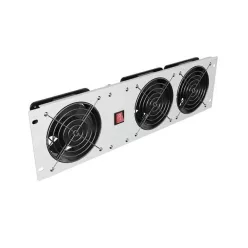   Lanberg Vertical Ventilation Panel 19" 3U for rack three fans 230V Grey