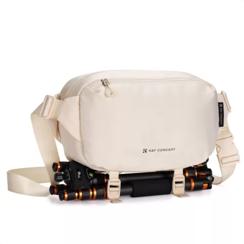 K&F Concept 2in1 Sling Bag Everyday Shoulder Bag & Photography Camera Backpack 10L Beige