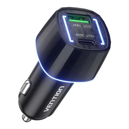 Vention Car Charger Black