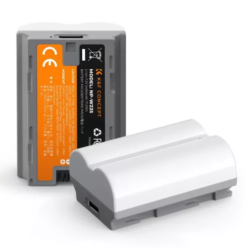 K&F Concept NP-W235 akkumulátor 2db 2400mAh USB-C csatlakozóval