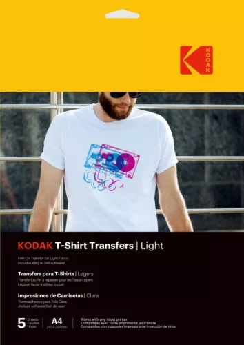 Kodak pólóra vasalható hőtranszfer fotópapír világos színű pólókhoz A4 5db