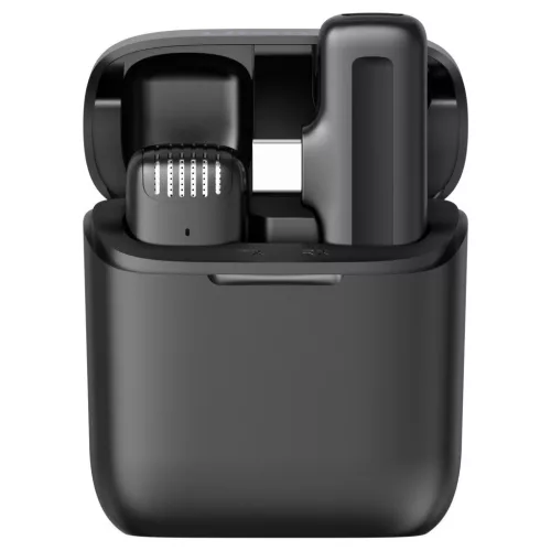 Ulanzi J11 vezeték nélküli Lavalier mikrofon 1 mikrofon és 1 vevő usb-c csatlakozás Black