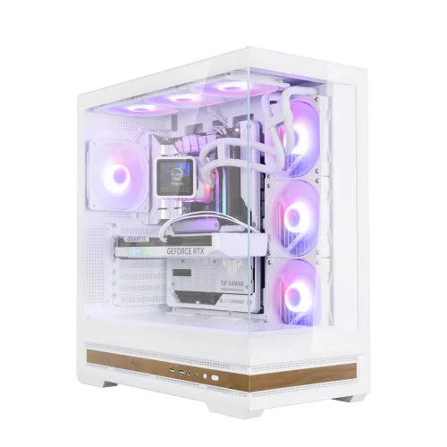 Zalman P40 Namu RGB Tempered Glass White