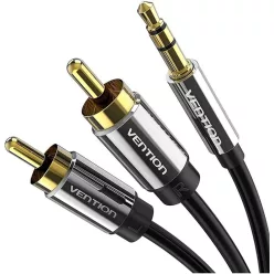 Vention 3.5mm Male to 2RCA Male Audio Cable 1m Black