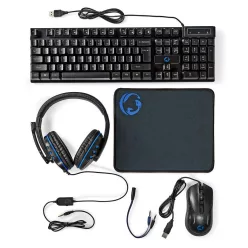Nedis GCK51110BKUS 5-in-1 Gaming Combo Kit Black US