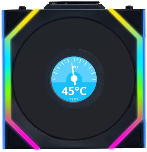 Lian Li UNI FAN SL Wireless LCD 120 Reverse Blade Black